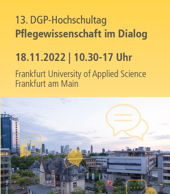 Call for Abstracts – 13. DGP-Hochschultag, 18.11.2022, Frankfurt University of Applied Sciences